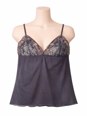 Lane Bryant Spaghetti Strap Sissy Boy Cami Tank Top Sz 18/20 Lavender Stretch